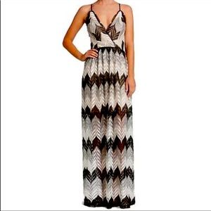 Dress the Population crotchet lace maxi